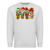 Dove Grey christmas coffee cups gnomies Premium Sweatshirt - FaDigitalArtStudio