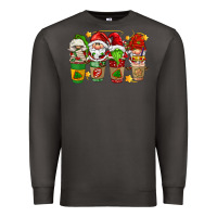 Smoke christmas coffee cups gnomies Premium Sweatshirt - FaDigitalArtStudio