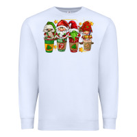 White christmas coffee cups gnomies Premium Sweatshirt - FaDigitalArtStudio