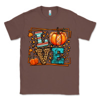 Chestnut Fall Autumn Leopard Love Pumpkin Classic Tee - LillyAllenDesigns