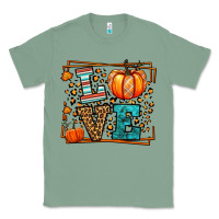 Sage Fall Autumn Leopard Love Pumpkin Classic Tee - LillyAllenDesigns