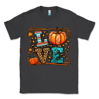 Smoke Fall Autumn Leopard Love Pumpkin Classic Tee - LillyAllenDesigns