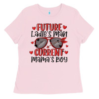 Future Ladies Man Current Mamas Boy Ladies Tee | Teevron