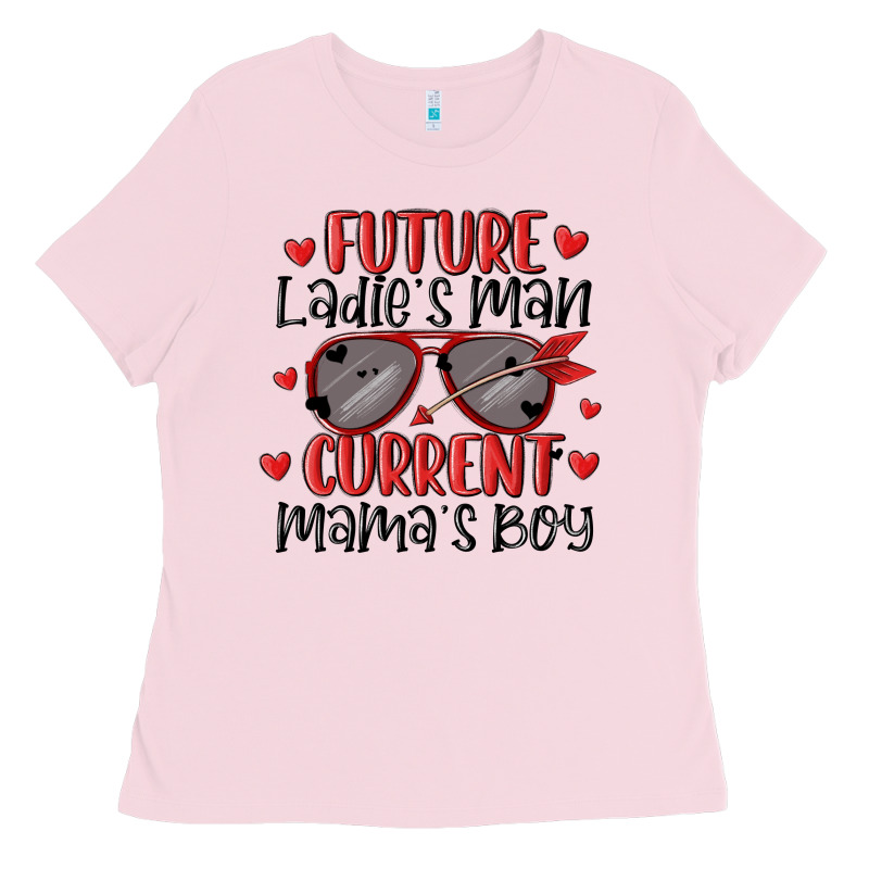Future Ladies Man Current Mamas Boy Ladies Tee by MaliasSmallBusiness | Teevron