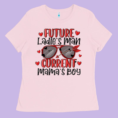 Future Ladies Man Current Mamas Boy Ladies Tee Designed By Maliassmallbusiness