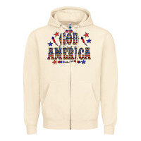 Sandshell 4 july god bless america western Zipper Hoodie - CowCowDesign