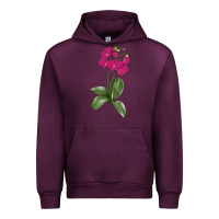 Mauve Wine Moth Orchid Urban Hoodie - LillyAllenDesigns