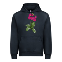Navy Moth Orchid Urban Hoodie - LillyAllenDesigns