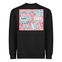 Black funny nurse Heavyweight Sweatshirt - TumblerDesignByShophia