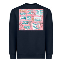 Navy funny nurse Heavyweight Sweatshirt - TumblerDesignByShophia