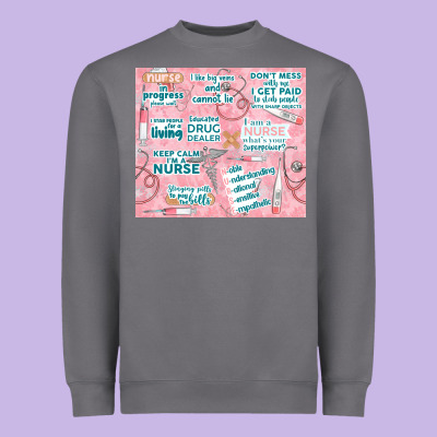 Funny Nurse Heavyweight Sweatshirt Designed By Tumblerdesignbyshophia