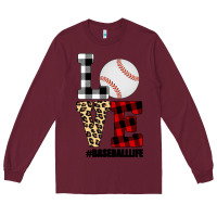 Burgundy Love, Baseball Long Sleeve Tee - Bettercallsaul