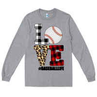 Heather Grey Love, Baseball Long Sleeve Tee - Bettercallsaul