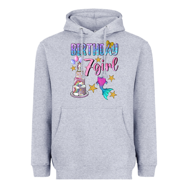 Birthday Girl 7 Heavyweight Hoodie by BundleAndBundleShop | Teevron