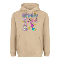 Mushroom birthday girl 7 Heavyweight Hoodie - BundleAndBundleShop