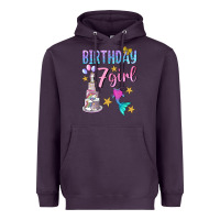 Plum birthday girl 7 Heavyweight Hoodie - BundleAndBundleShop