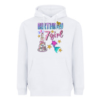 White birthday girl 7 Heavyweight Hoodie - BundleAndBundleShop