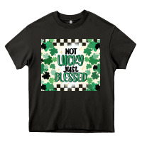 Asphalt not lucky just blessed Heavy Core Tee - MaliasSmallBusiness