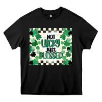 Black not lucky just blessed Heavy Core Tee - MaliasSmallBusiness