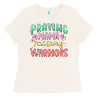 Bone prying mama raising warriors malia Ladies Tee - MaliasSmallBusiness