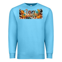 Ocean Blue cozy vibes libbey glass Premium Sweatshirt - BundleAndBundleShop