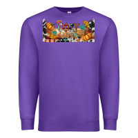 Purple cozy vibes libbey glass Premium Sweatshirt - BundleAndBundleShop