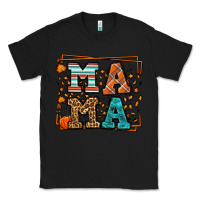 Black Fall Autumn Leopard Mama Classic Tee - LillyAllenDesigns