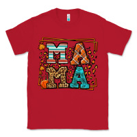 Red Fall Autumn Leopard Mama Classic Tee - LillyAllenDesigns