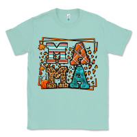 Seafoam Fall Autumn Leopard Mama Classic Tee - LillyAllenDesigns