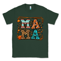 Sports Green Fall Autumn Leopard Mama Classic Tee - LillyAllenDesigns