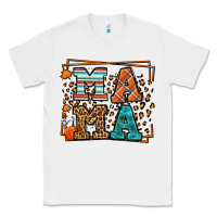 White Fall Autumn Leopard Mama Classic Tee - LillyAllenDesigns