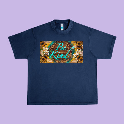 Be Kind Bees License Plate Urban Heavy Tee Designed By Artiststas