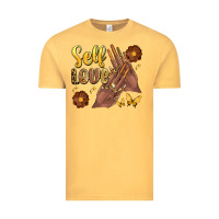Vintage Mustard black woman self love nails Vintage Tee - Artiststas