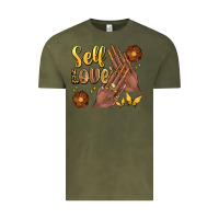 Vintage Olive black woman self love nails Vintage Tee - Artiststas