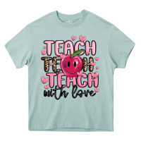 Arona teach teach teach with love Heavy Core Tee - MaliasSmallBusiness