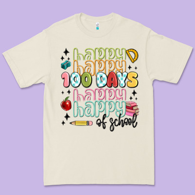 100 Days Of School Premium Tee Designed By Maliassmallbusiness