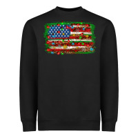 Black Christmas American flag 4th of july Heavyweight Sweatshirt - HowdyJamesFarm
