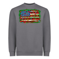 Christmas American Flag 4th Of July Heavyweight Sweatshirt | Teevron