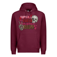 Burgundy Valentine's Day roses are red i am going to bed Premium Hoodie - FaDigitalArtStudio