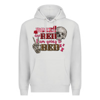 Dove Grey Valentine's Day roses are red i am going to bed Premium Hoodie - FaDigitalArtStudio