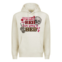 Oatmeal Heather Valentine's Day roses are red i am going to bed Premium Hoodie - FaDigitalArtStudio