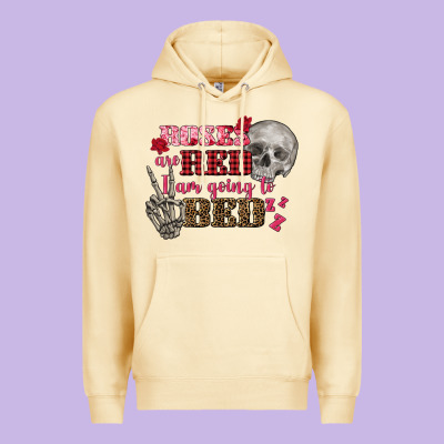 Valentine's Day Roses Are Red I Am Going To Bed Premium Hoodie Designed By Fadigitalartstudio