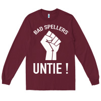 Burgundy Bad Spellers Long Sleeve Tee - Bettercallsaul