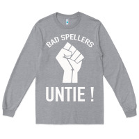Heather Grey Bad Spellers Long Sleeve Tee - Bettercallsaul