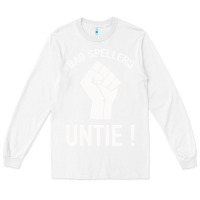 White Bad Spellers Long Sleeve Tee - Bettercallsaul