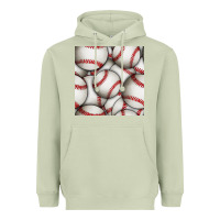 Matcha baseball seamless pattern Heavyweight Hoodie - BundleAndBundleShop