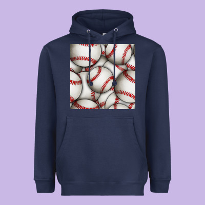 Baseball Seamless Pattern Heavyweight Hoodie Designed By Bundleandbundleshop