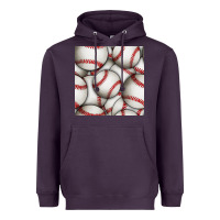 Plum baseball seamless pattern Heavyweight Hoodie - BundleAndBundleShop