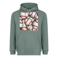 Sage baseball seamless pattern Heavyweight Hoodie - BundleAndBundleShop