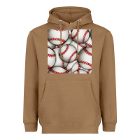 Toasted Coconut baseball seamless pattern Heavyweight Hoodie - BundleAndBundleShop